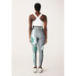 Röhnisch Bay Printed Hardloopbroek Lang Grijs/Groen Dames