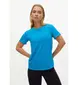 Röhnisch Jacquard Hardloopshirt Korte Mouwen Blauw Dames