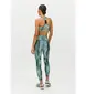 Röhnisch Flattering Curved Printed Hardloopbroek Lang Groen Dames