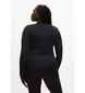 Röhnisch Jacquard Hardloopshirt Lange Mouwen Zwart Dames