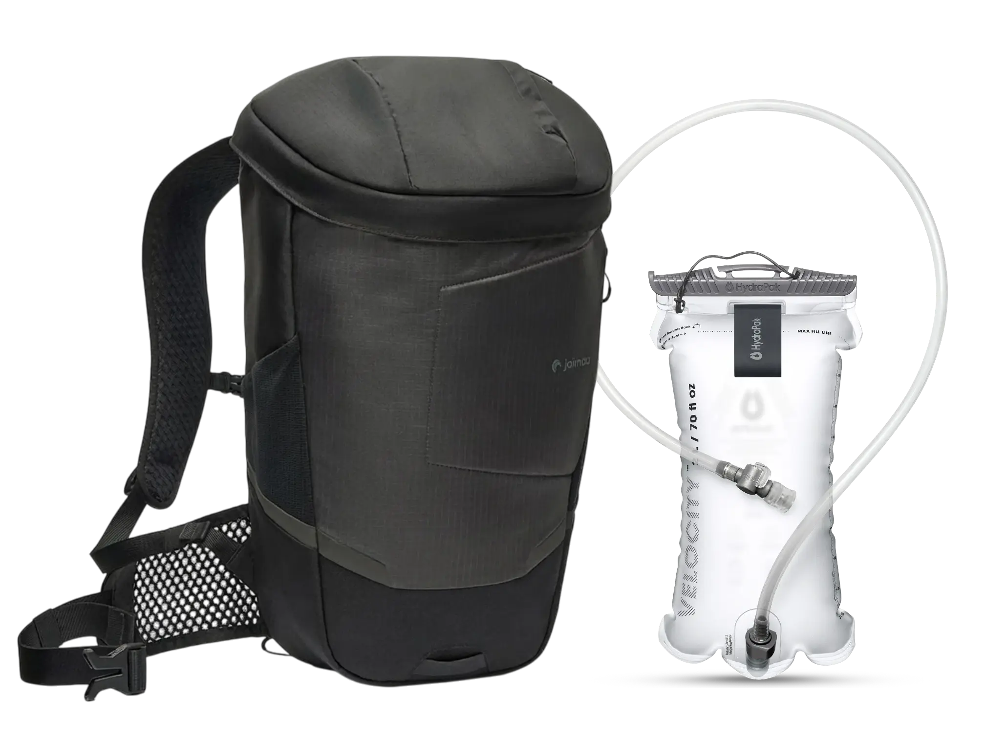 JOIMAA Fietsrugzak Medium 16L Zwart + drinkreservoir 2L