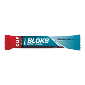 Clif Blok Energy Chew Tropical Punch (Caffeine) 18 stuks