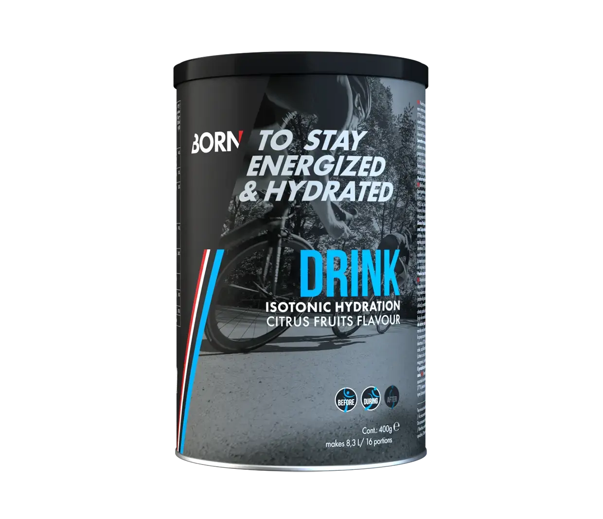 BORN Drink Isotonic Hydration Sportdrank Citrus 400 gram