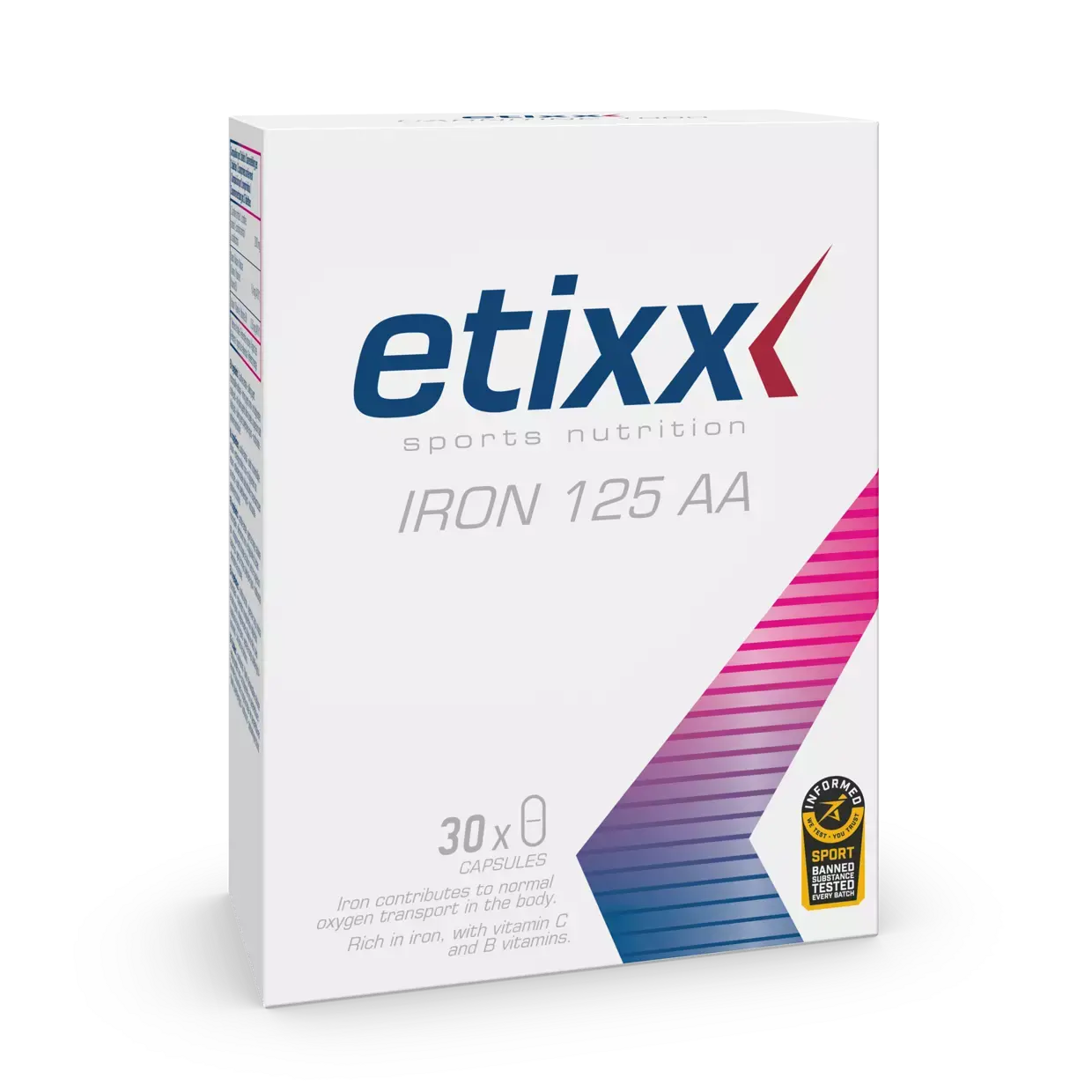 Etixx IJzer 125 AA  Capsules 30 Stuks