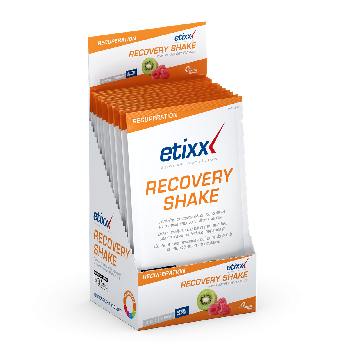 Etixx Hersteldrank Framboos/Kiwi 12 Stuks