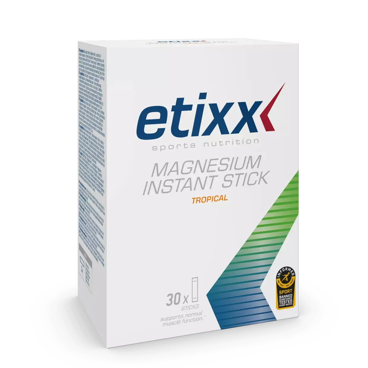 Etixx Magnesium Instant Sticks Tropical 30 Sticks