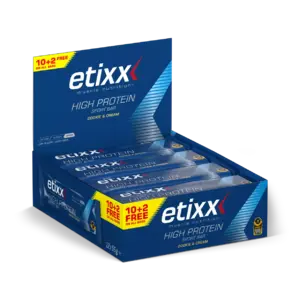 Etixx High Protein Sportrepen Cookie & Cream 12 stuks