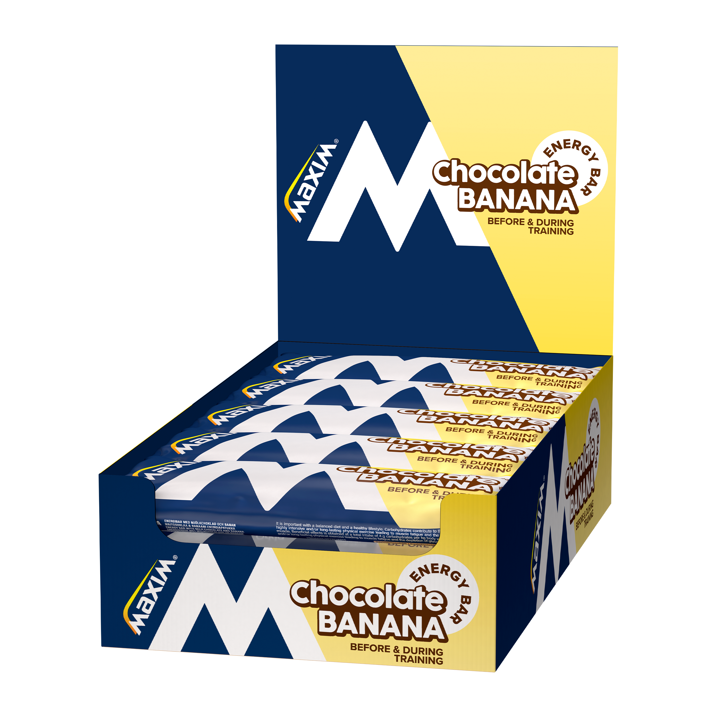 Maxim Energiereep Banaan met Chocolade 15 stuks