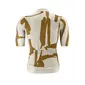 Gonso Road Print Fietsshirt Korte Mouwen Beige/Bruin Heren
