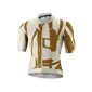 Gonso Road Print Fietsshirt Korte Mouwen Beige/Bruin Heren
