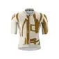 Gonso Road Print Fietsshirt Korte Mouwen Beige/Bruin Heren