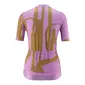 Gonso Road Print Fietsshirt Korte Mouwen Paars/Bruin Dames