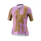 Gonso Road Print Fietsshirt Korte Mouwen Paars/Bruin Dames