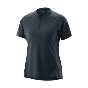 Gonso Sitivo Blue Fietsshirt Korte Mouwen Zwart Dames