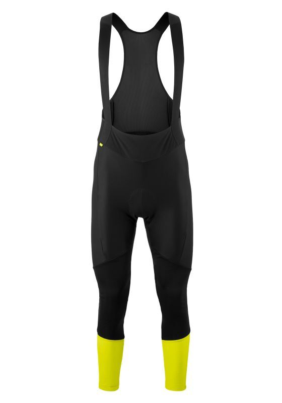 GONSO Essential Softshell Fietsbroek Lang Zwart/Geel Heren
