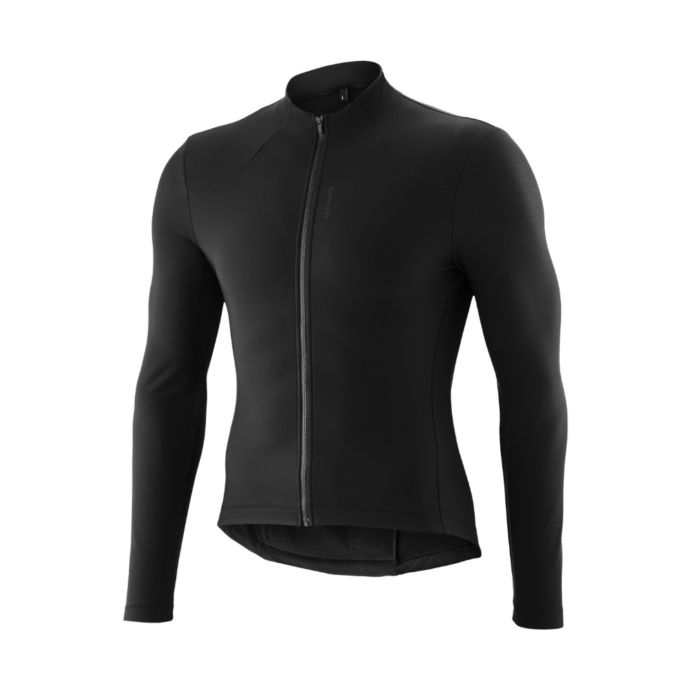 GONSO Sitivo Thermal Fietsshirt Lange Mouwen Zwart Heren