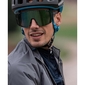 POC Devour Sport Zonnebril Doorzichtig met Grey Deep Green Mirror Lens