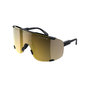 POC Devour Sport Zonnebril Zwart met Violet/Gold Mirrow Lens
