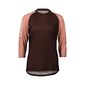 POC Pure MTB Fietsshirt Driekwart Donkerbruin/Roze Dames