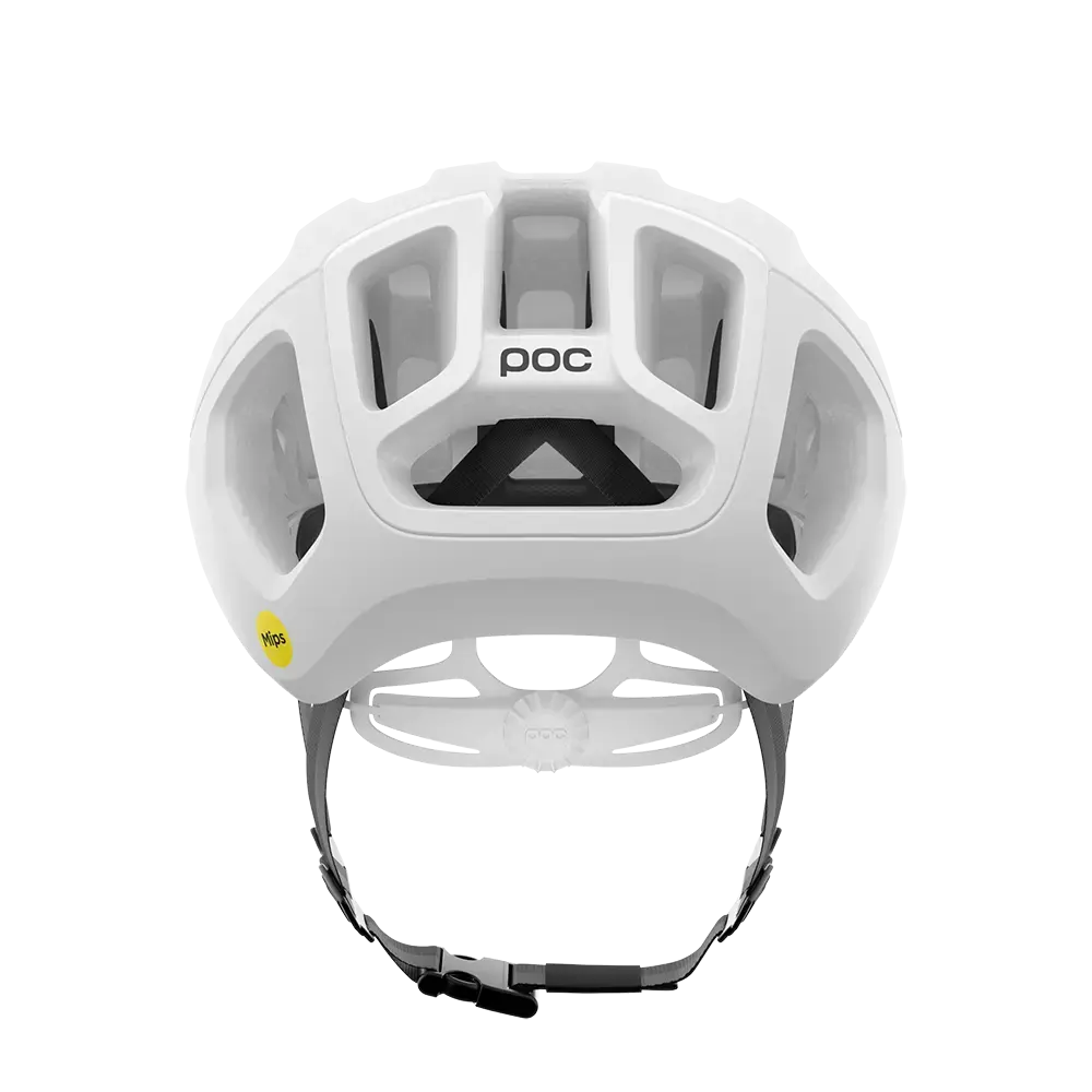 POC Ventral Tempus MIPS Race Fietshelm Mat Wit