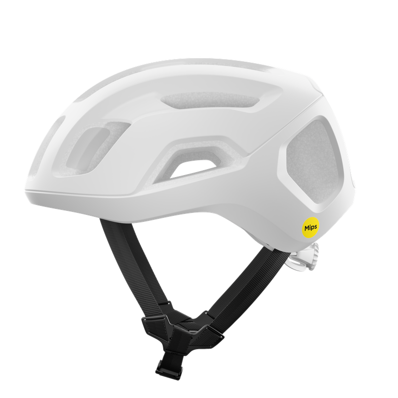 POC Ventral Air MIPS Race Fietshelm Mat Wit/Zwart