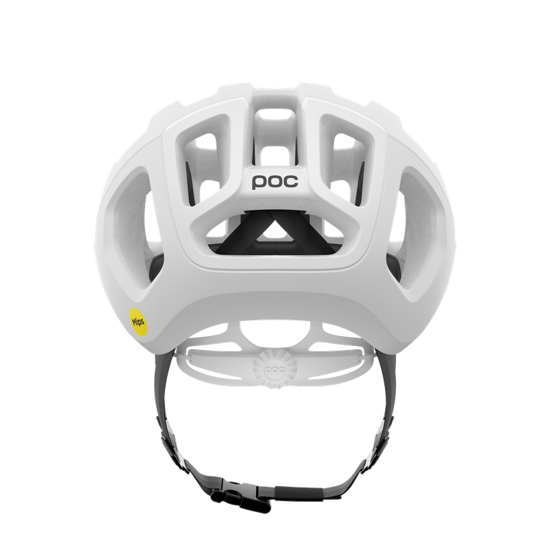 POC Ventral Air MIPS Race Fietshelm Mat Wit/Zwart