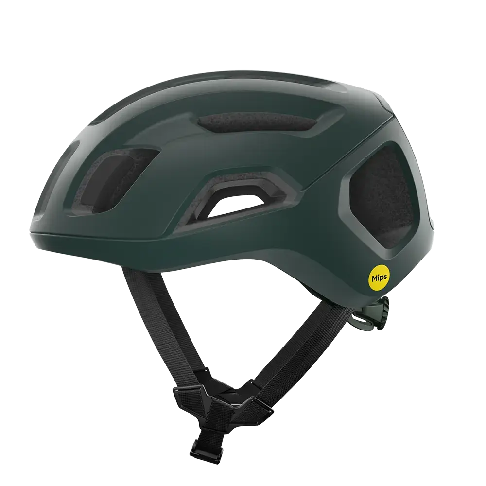 POC Ventral Air MIPS Race Fietshelm Mat Groen/Zwart
