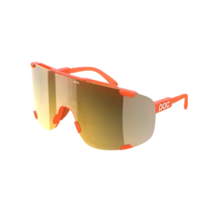 POC Devour Sport Zonnebril Fluo Oranje met Road Lens Goud
