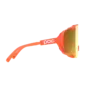 POC Devour Sport Zonnebril Fluo Oranje met Road Lens Goud