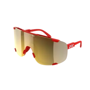POC Devour Sport Zonnebril Rood met Road Lens Goud