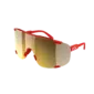 POC Devour Sport Zonnebril Rood met Road Lens Goud