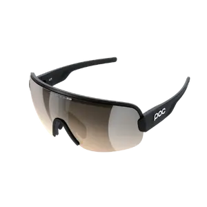 POC Aim Sport Zonnebril Zwart met Trail Lens Partly Sunny Silver