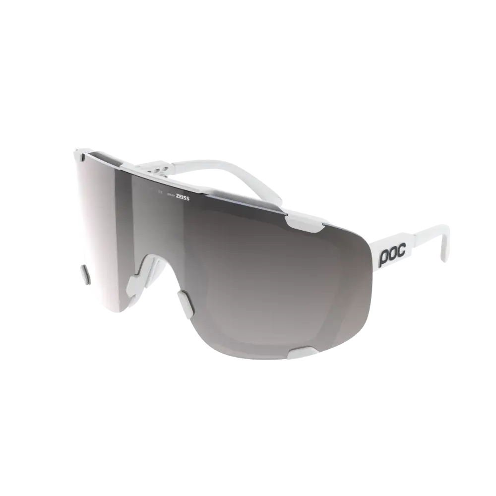 POC Devour + Sport Zonnebril Wit met Road Lens Zilver