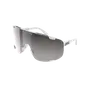 POC Devour + Sport Zonnebril Wit met Road Lens Zilver