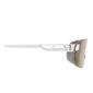 POC Elicit + Sport Zonnebril Wit met Trail Lens Partly Sunny Silver