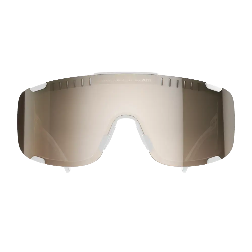 POC Devour Mid + Sport Zonnebril Wit met Trail Lens Partly Sunny Silver