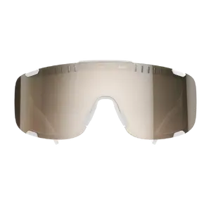 POC Devour Mid + Sport Zonnebril Wit met Trail Lens Partly Sunny Silver