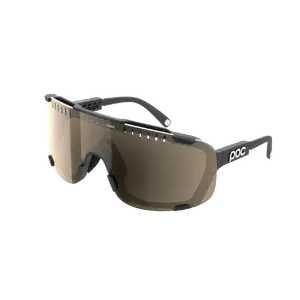 POC Devour Mid Sport Zonnebril Zwart met Trail Lens Partly Sunny Silver
