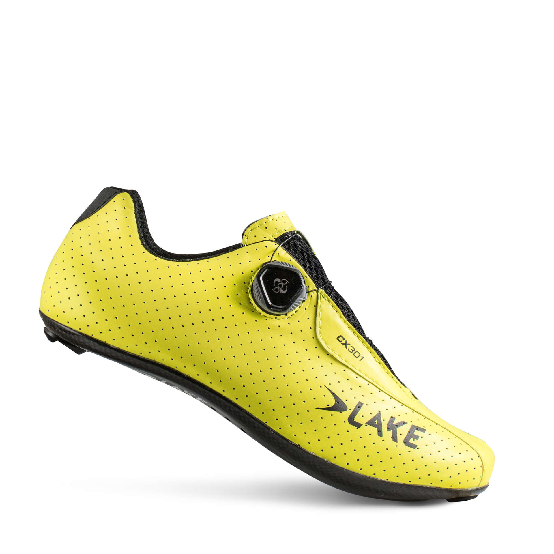 Lake CX301 Wielrenschoenen Fluor Geel Heren