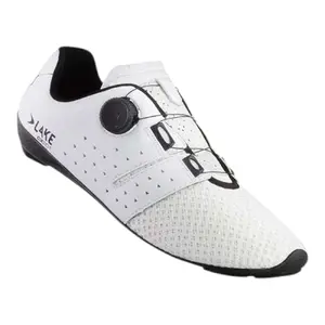 Lake CX201 Wielrenschoenen Wit/Zwart Heren