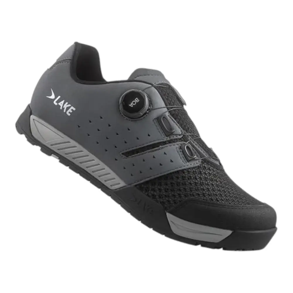 LAKE MX201 Wide Mountainbikeschoenen Grijs/Zwart Heren