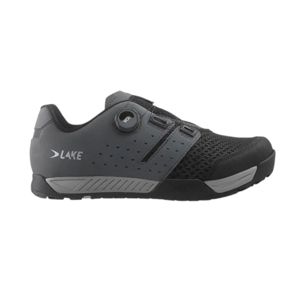 LAKE MX201 Wide Mountainbikeschoenen Grijs/Zwart Heren