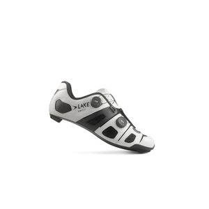 Lake CX242 Wielrenschoenen Wit/Zwart Heren