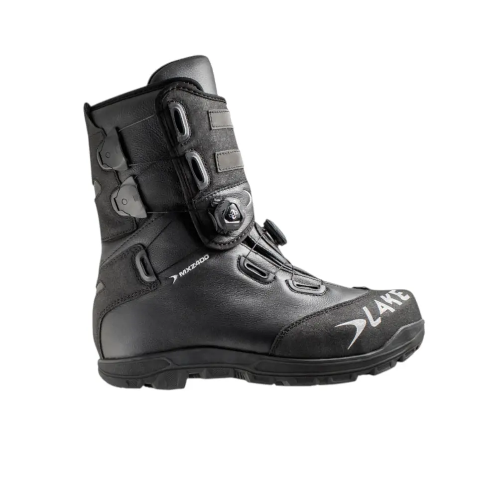 LAKE MXZ400 Wide Mountainbikeschoenen Zwart/Zilver Heren