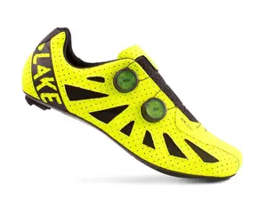 Lake CX302 Wielrenschoenen HiViz Geel/Zwart Heren