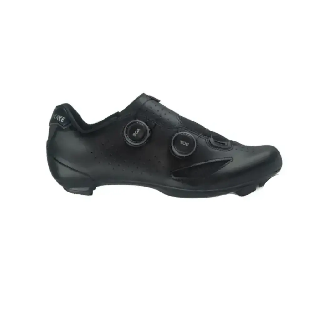 LAKE CX190-X Wielrenschoenen Zwart/Zilver Heren