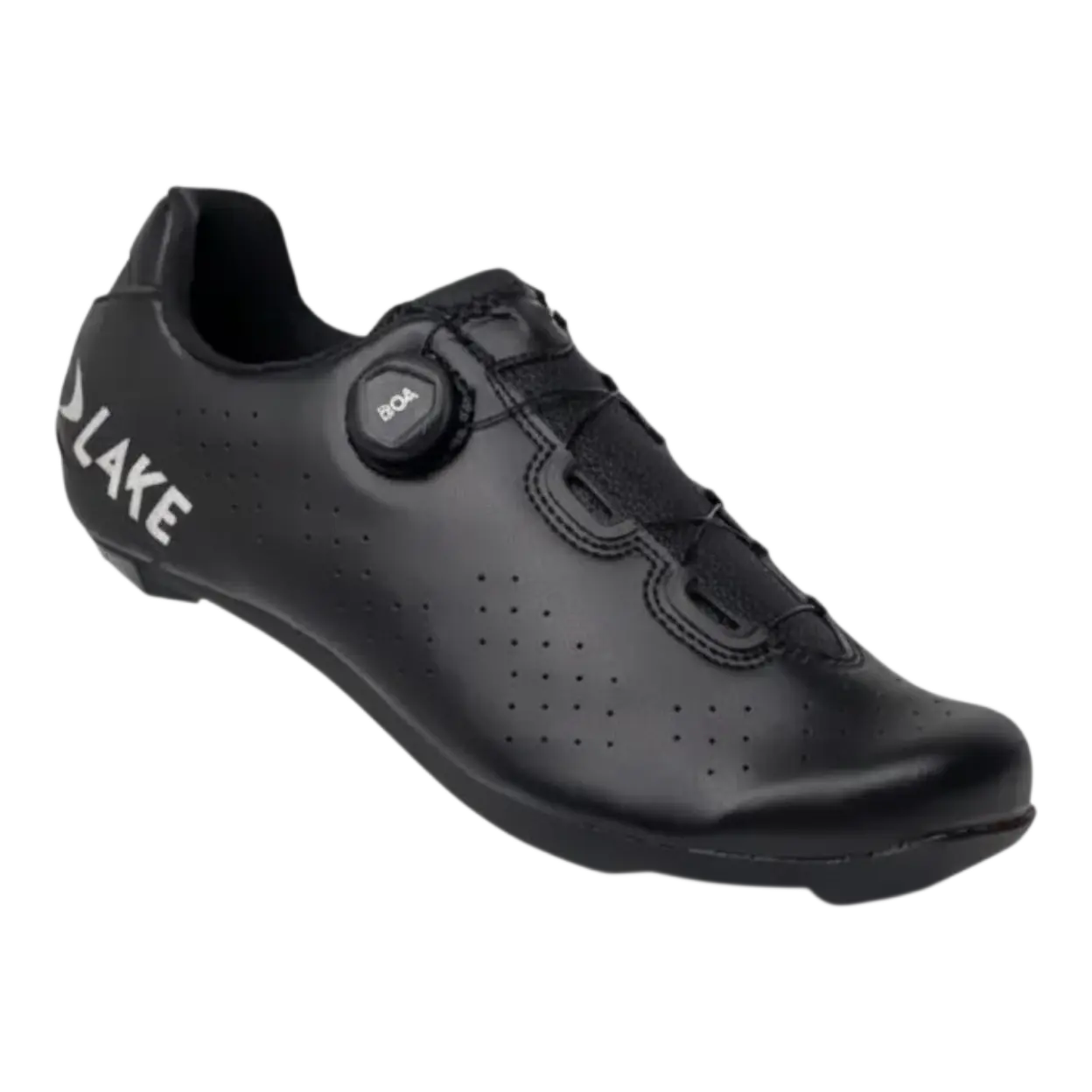 LAKE CX178 Wielrenschoenen Zwart/Zilver Heren