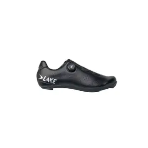 LAKE CX178-X Wielrenschoenen Zwart/Zilver Heren