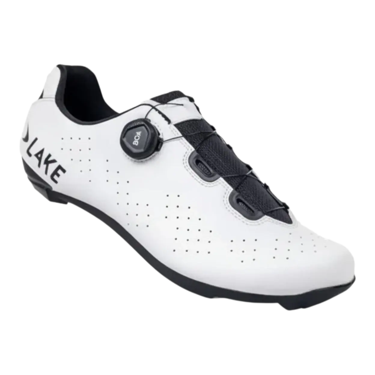 LAKE CX178 Wielrenschoenen Wit/Zwart Heren