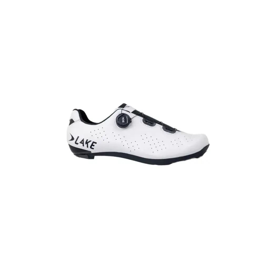 LAKE CX178-X Wielrenschoenen Wit/Zwart Heren